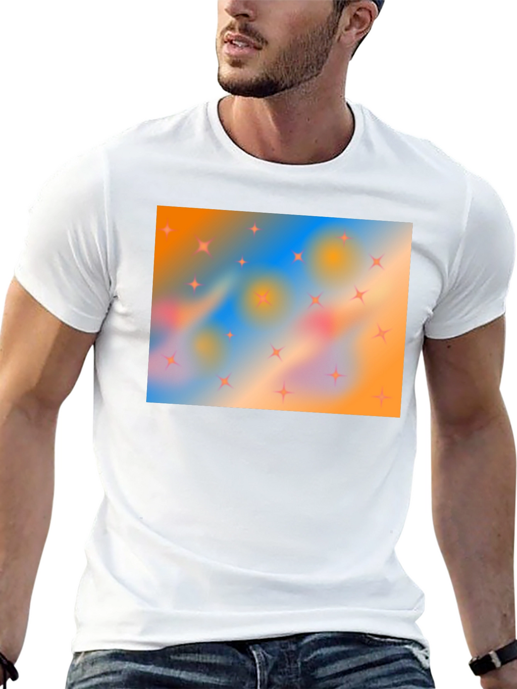 Starry Sky T-Shirt - Abstract Design