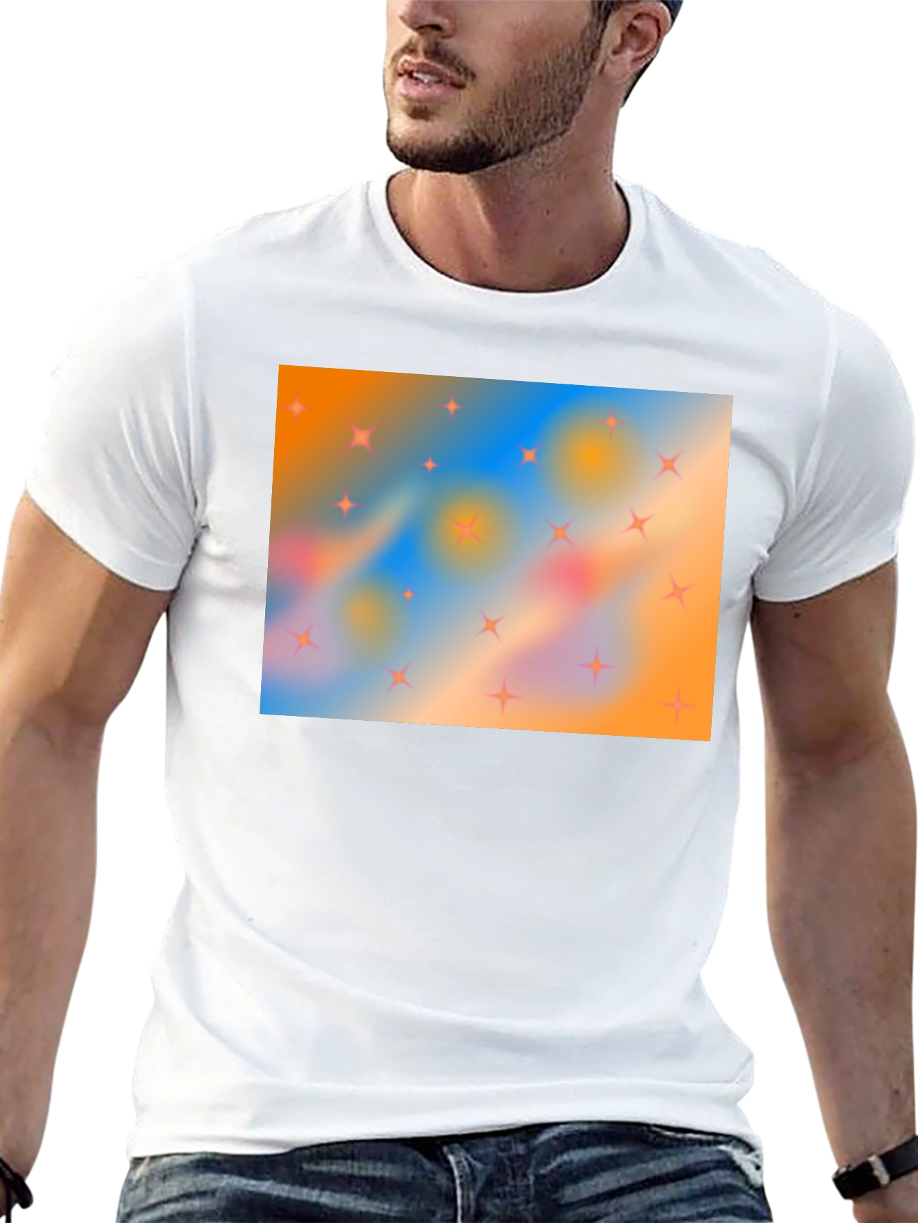 Starry Sky T-Shirt - Abstract Design