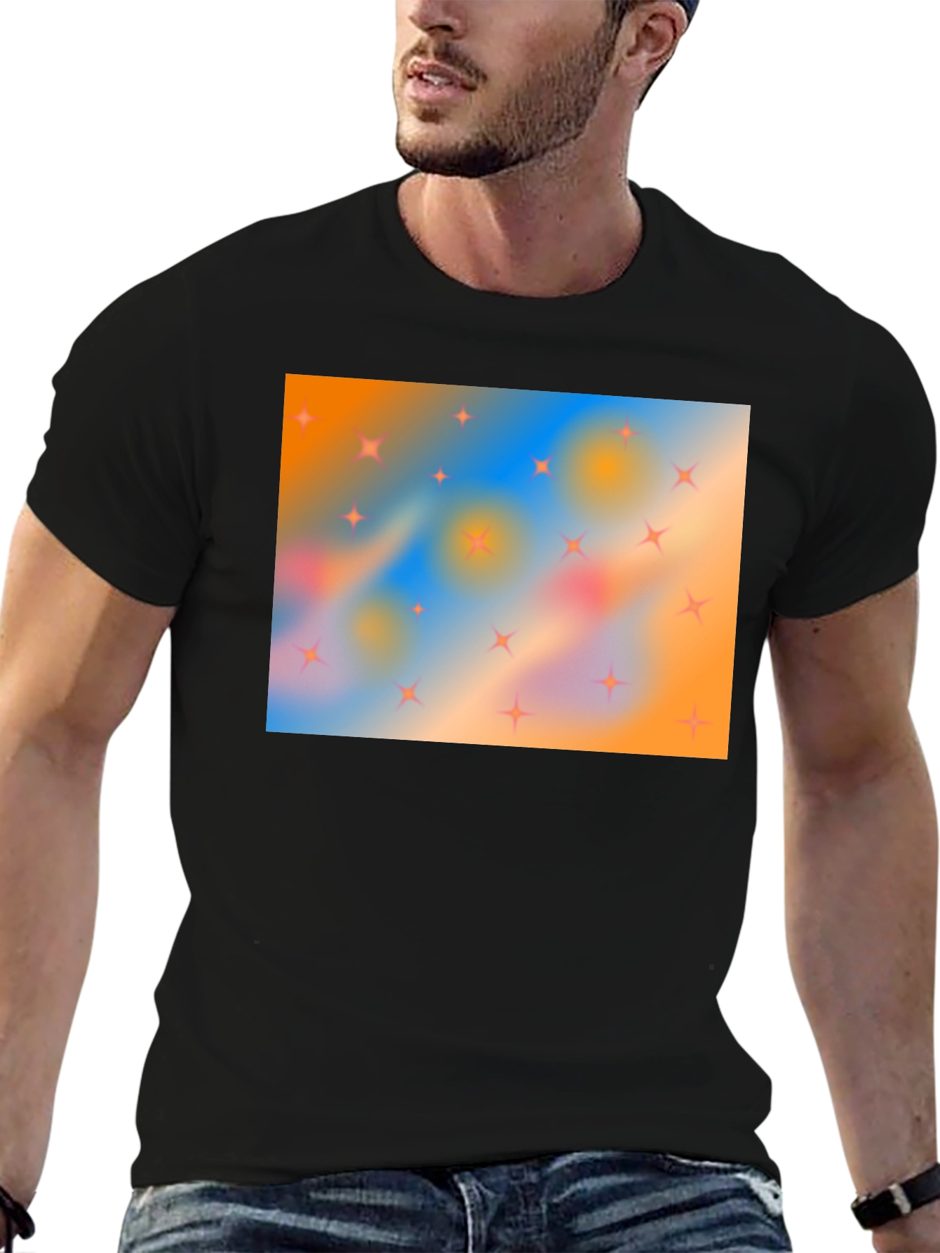 Starry Sky T-Shirt - Abstract Design