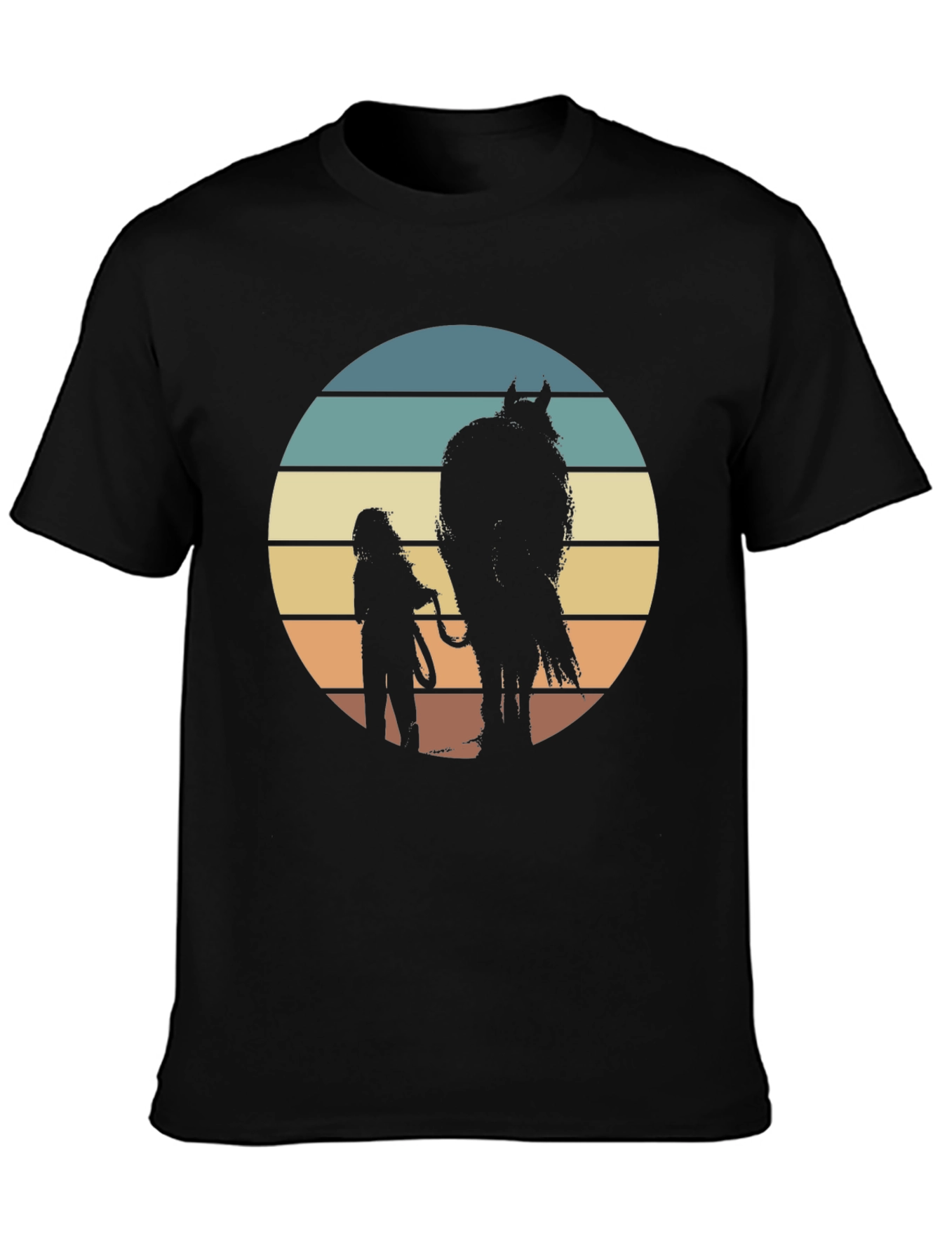 Retro Sunset Horse T-Shirt