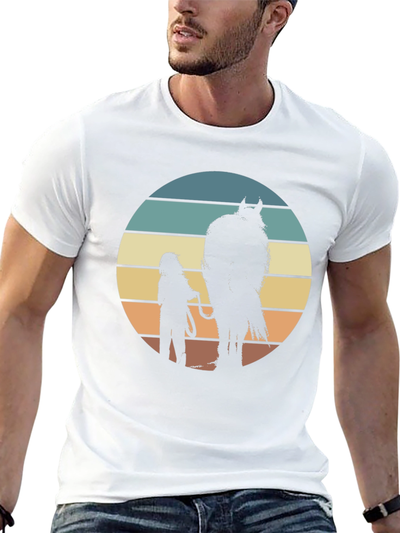 Retro Sunset Horse T-Shirt