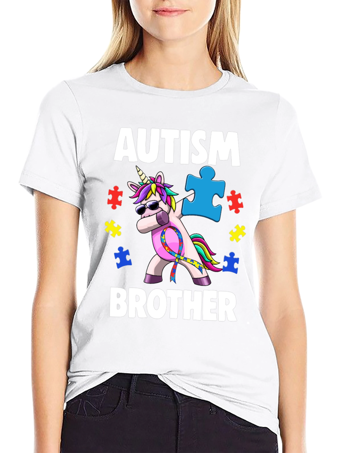 Autism Awareness Brother Unicorn T-Shirt