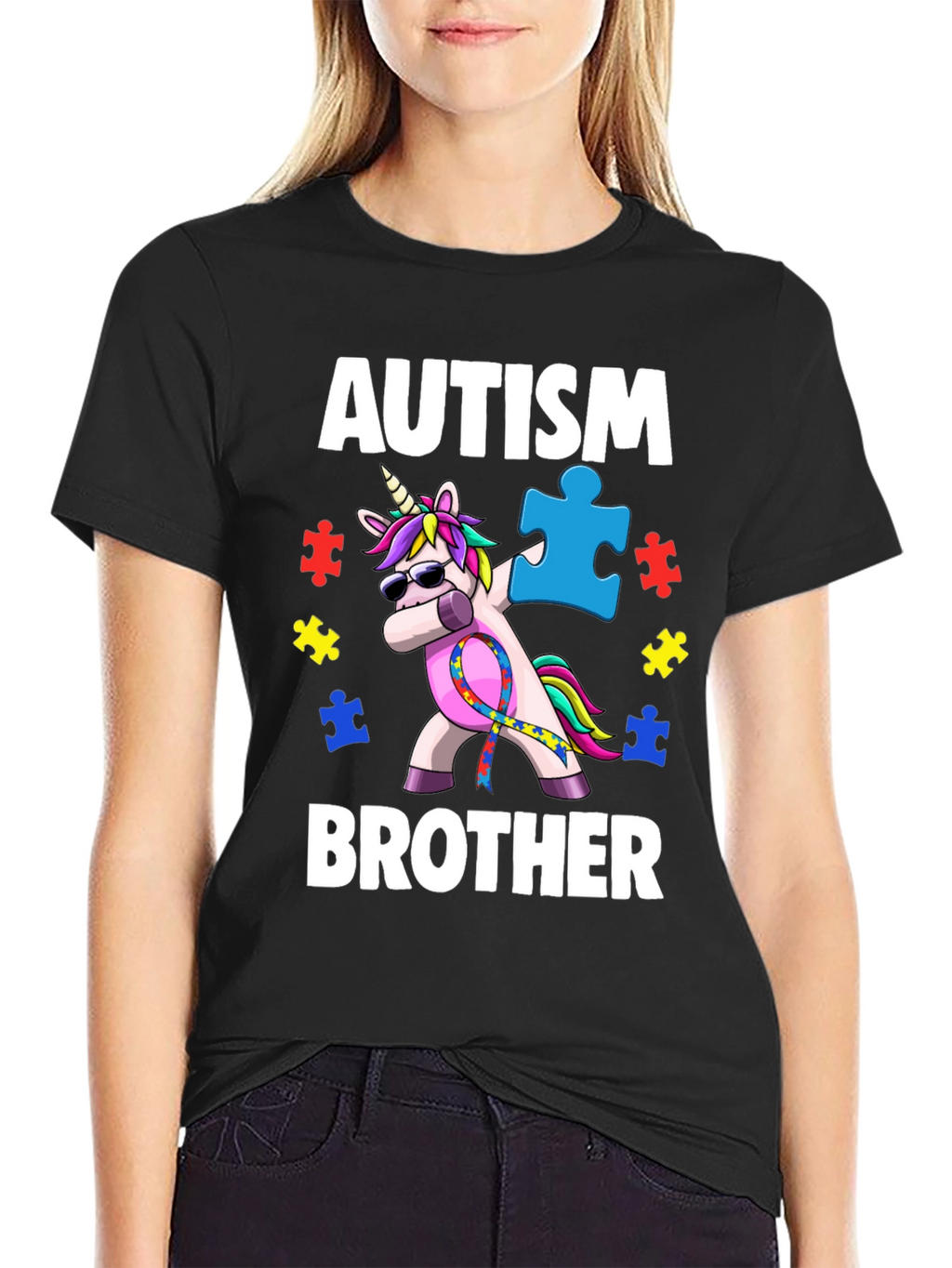 Autism Awareness Brother Unicorn T-Shirt