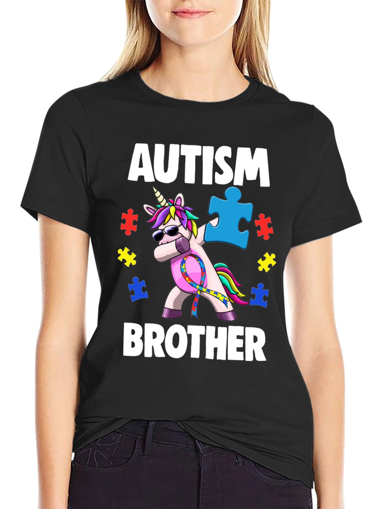 Autism Awareness Brother Unicorn T-Shirt
