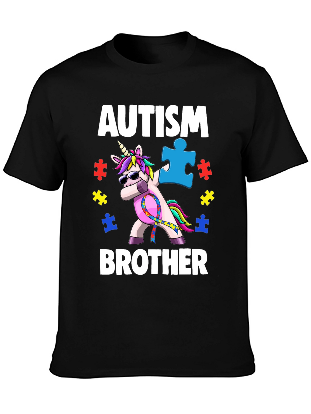 Autism Awareness Brother Unicorn T-Shirt
