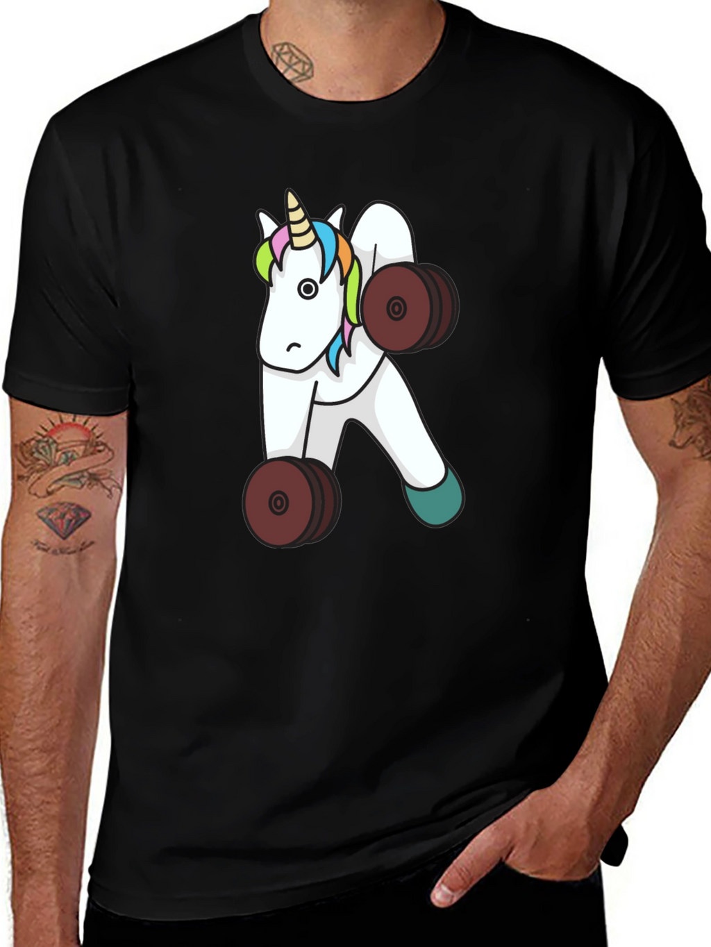 Unicorn Gym Workout T-Shirt