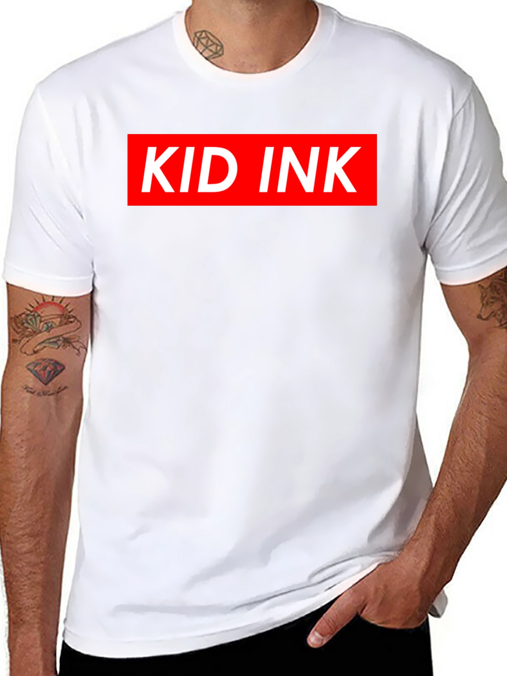 Kid Ink Graphic Tee - Bold Red on Black