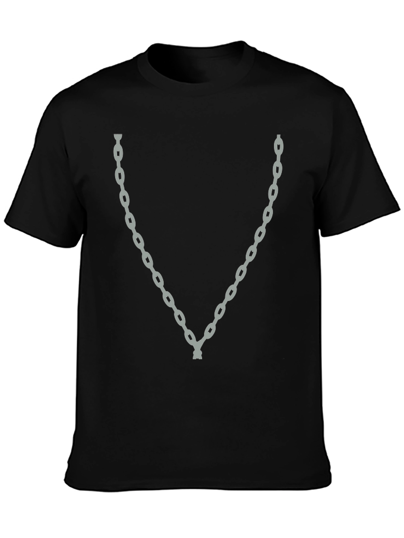 Chain Graphic Tee - Mens Fashion Casual T-Shirt