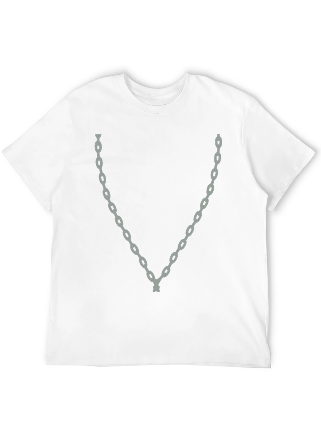 Chain Graphic Tee - Mens Fashion Casual T-Shirt
