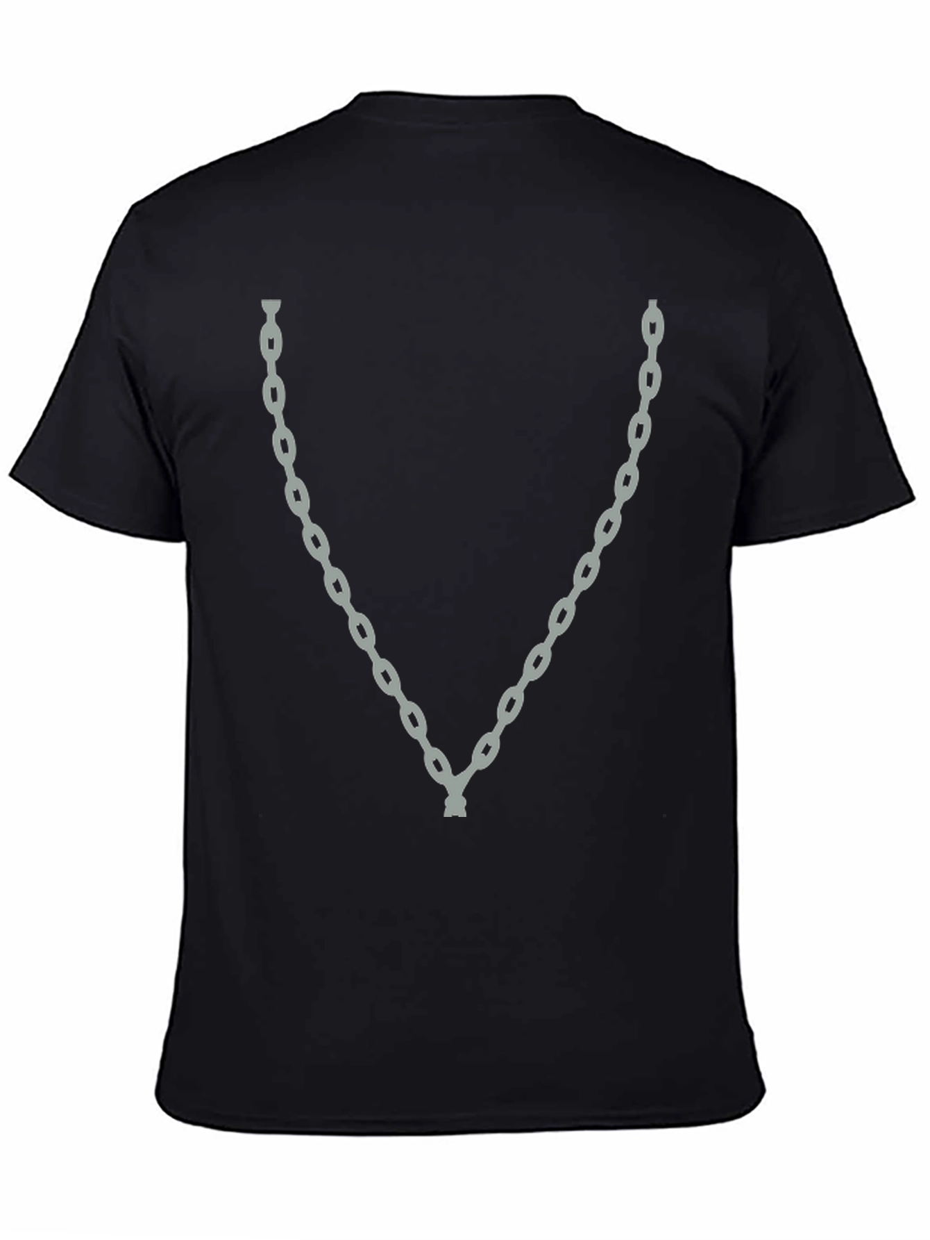 Chain Graphic Tee - Mens Fashion Casual T-Shirt