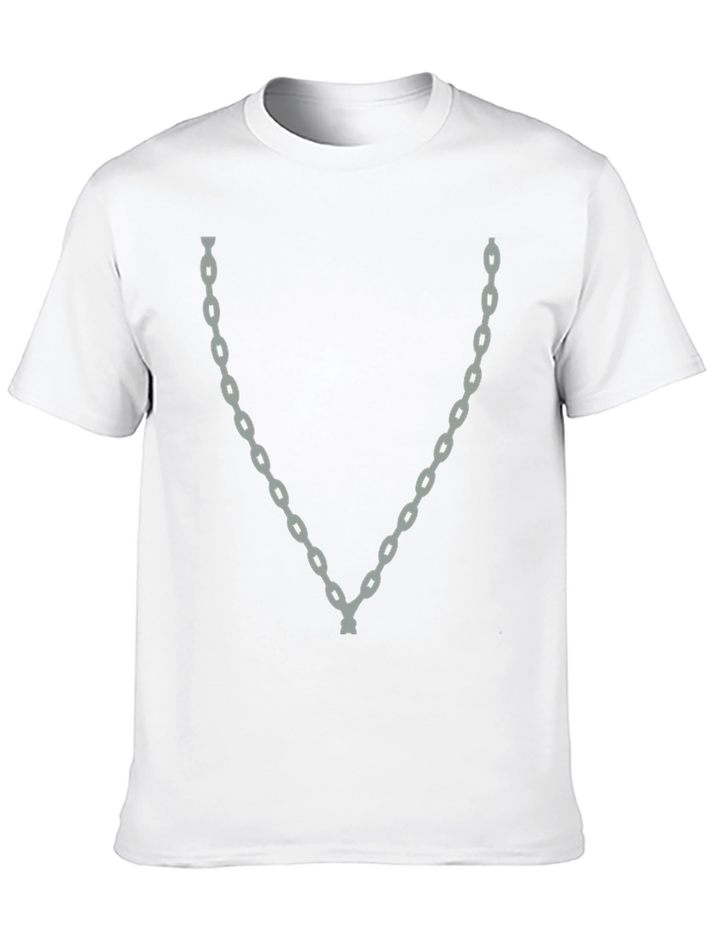 Chain Graphic Tee - Mens Fashion Casual T-Shirt