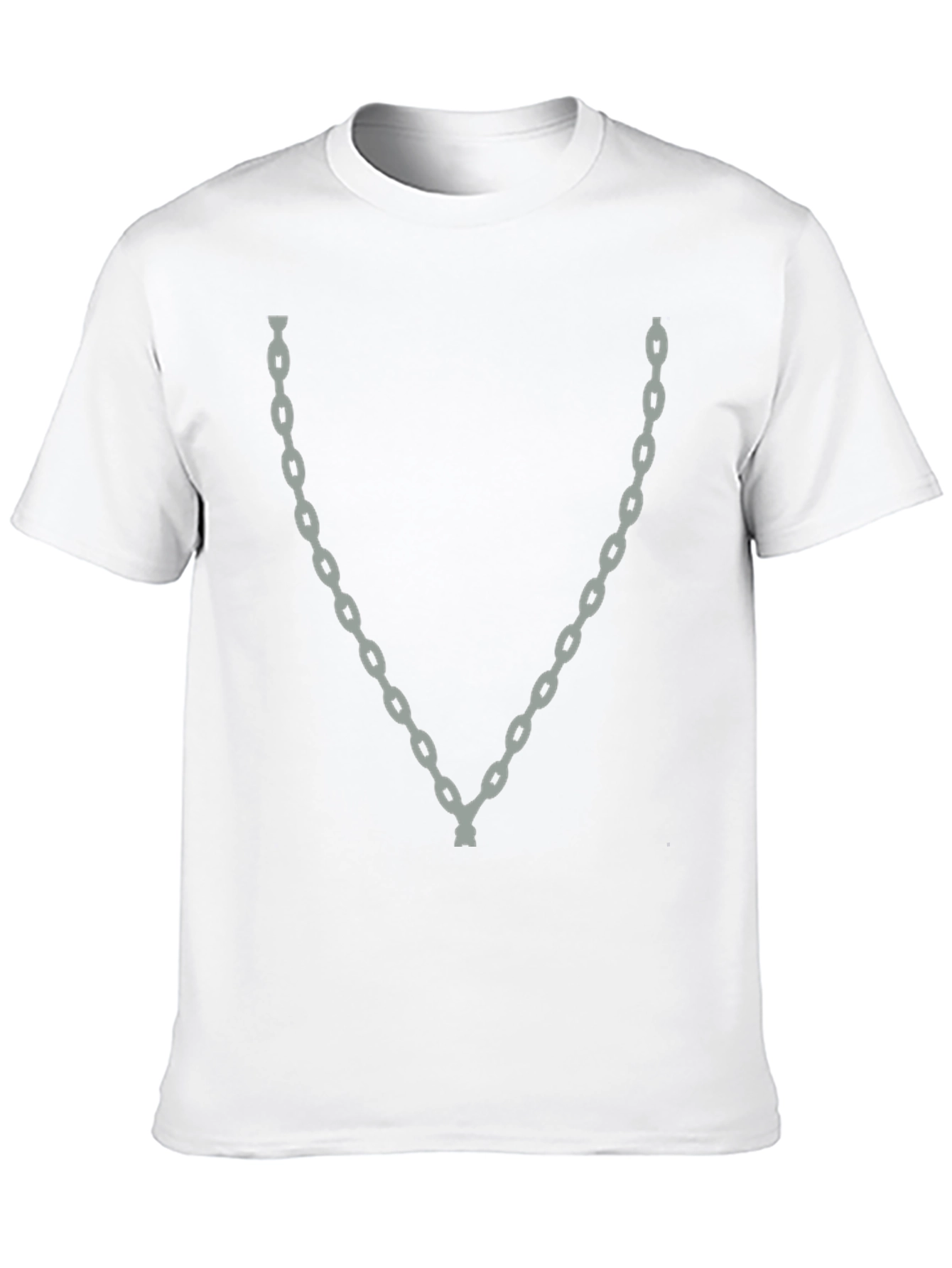 Chain Graphic Tee - Mens Fashion Casual T-Shirt
