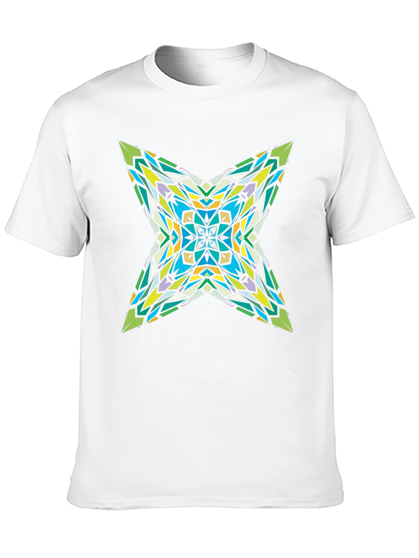 Kaleidoscope Star Graphic Black T-Shirt