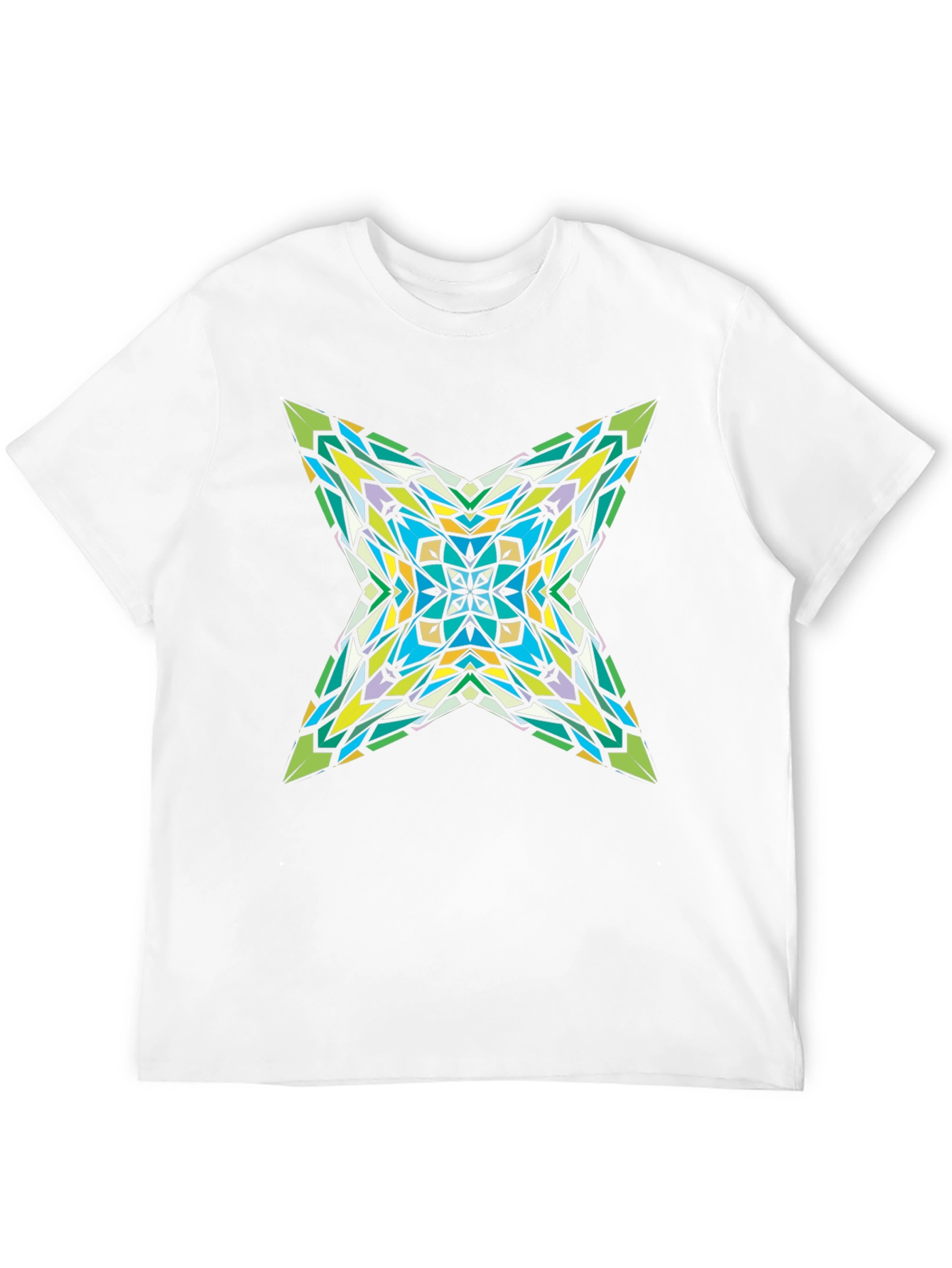 Kaleidoscope Star Graphic Black T-Shirt