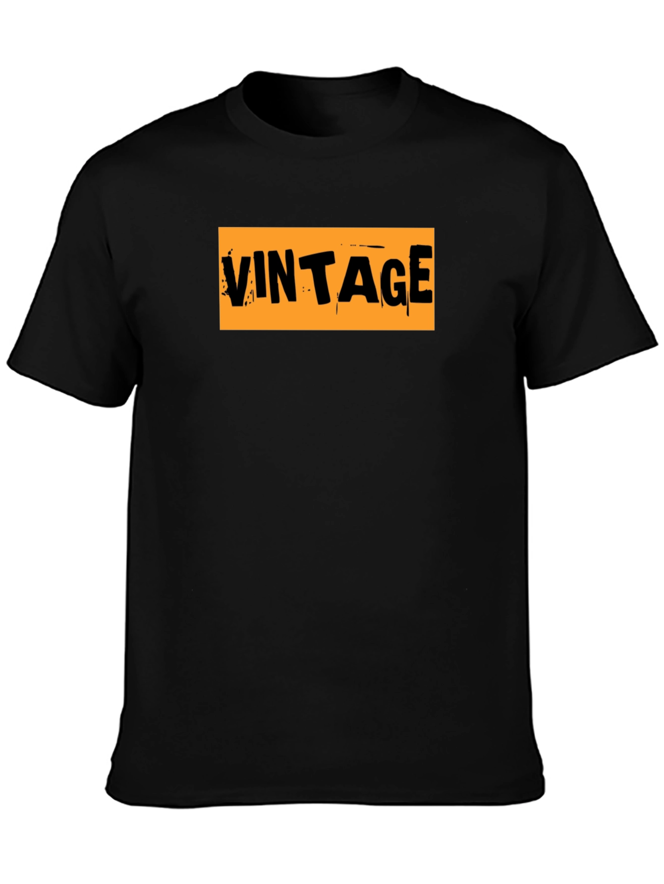 Vintage Graphic Tee - Retro Style Black T-Shirt