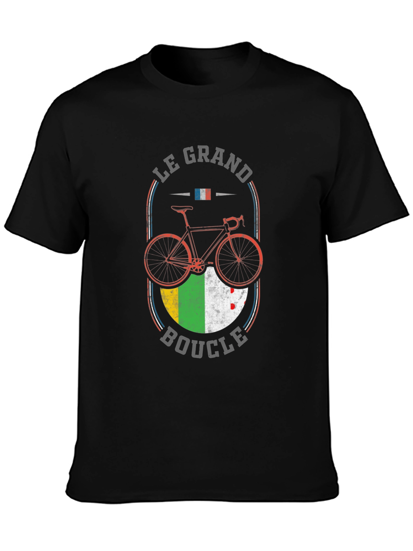 Le Grand Boucle Cycling T-Shirt - France Bike Tour Tee