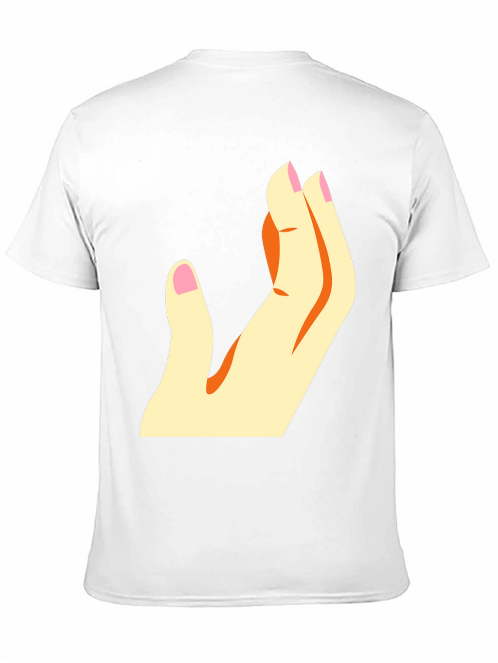 Stylized Hand Graphic T-Shirt - Casual Wear