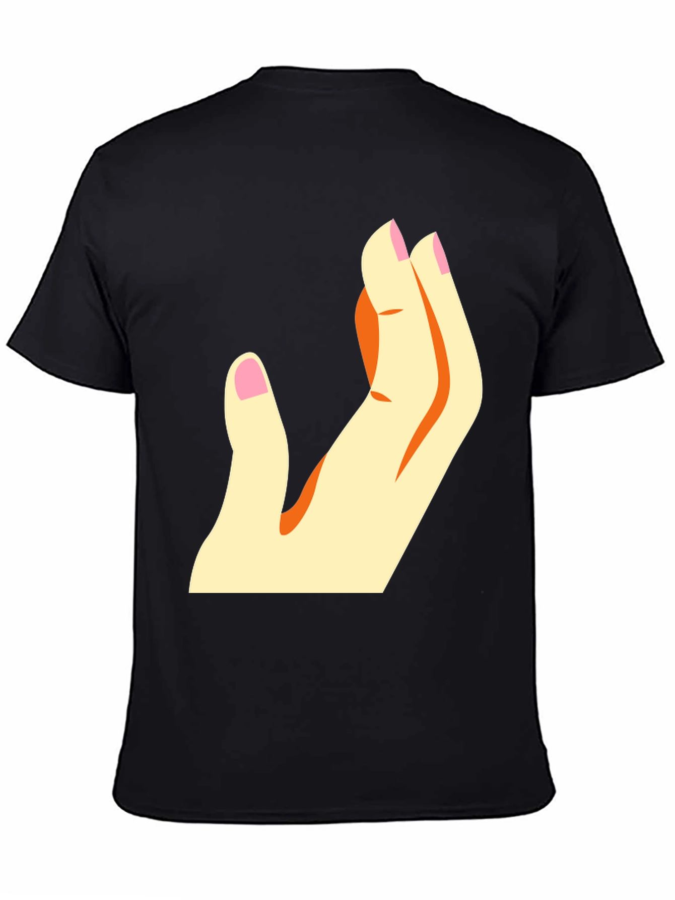 Stylized Hand Graphic T-Shirt - Casual Wear
