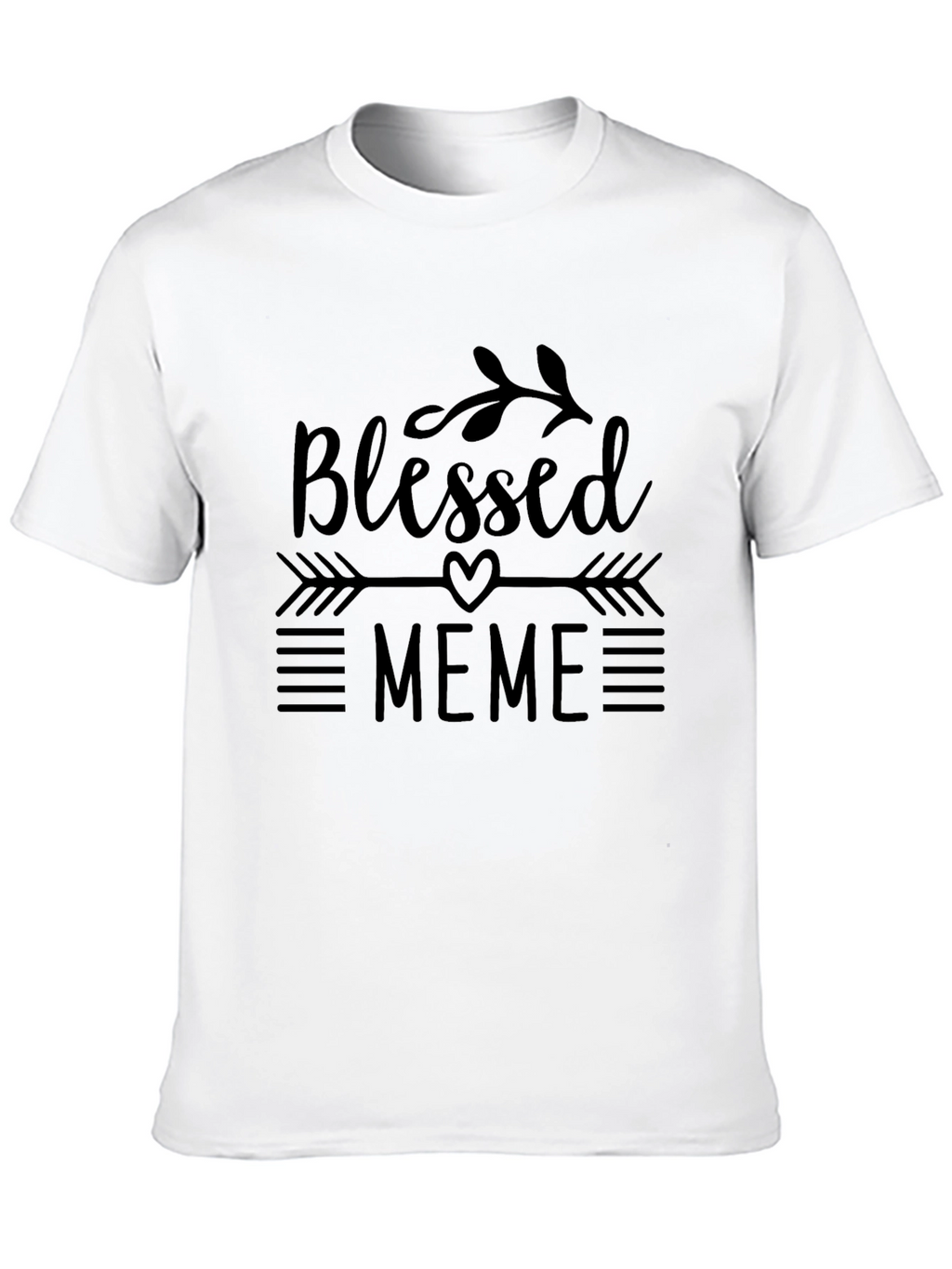 Blessed Meme Black T-Shirt Novelty Graphic Tee
