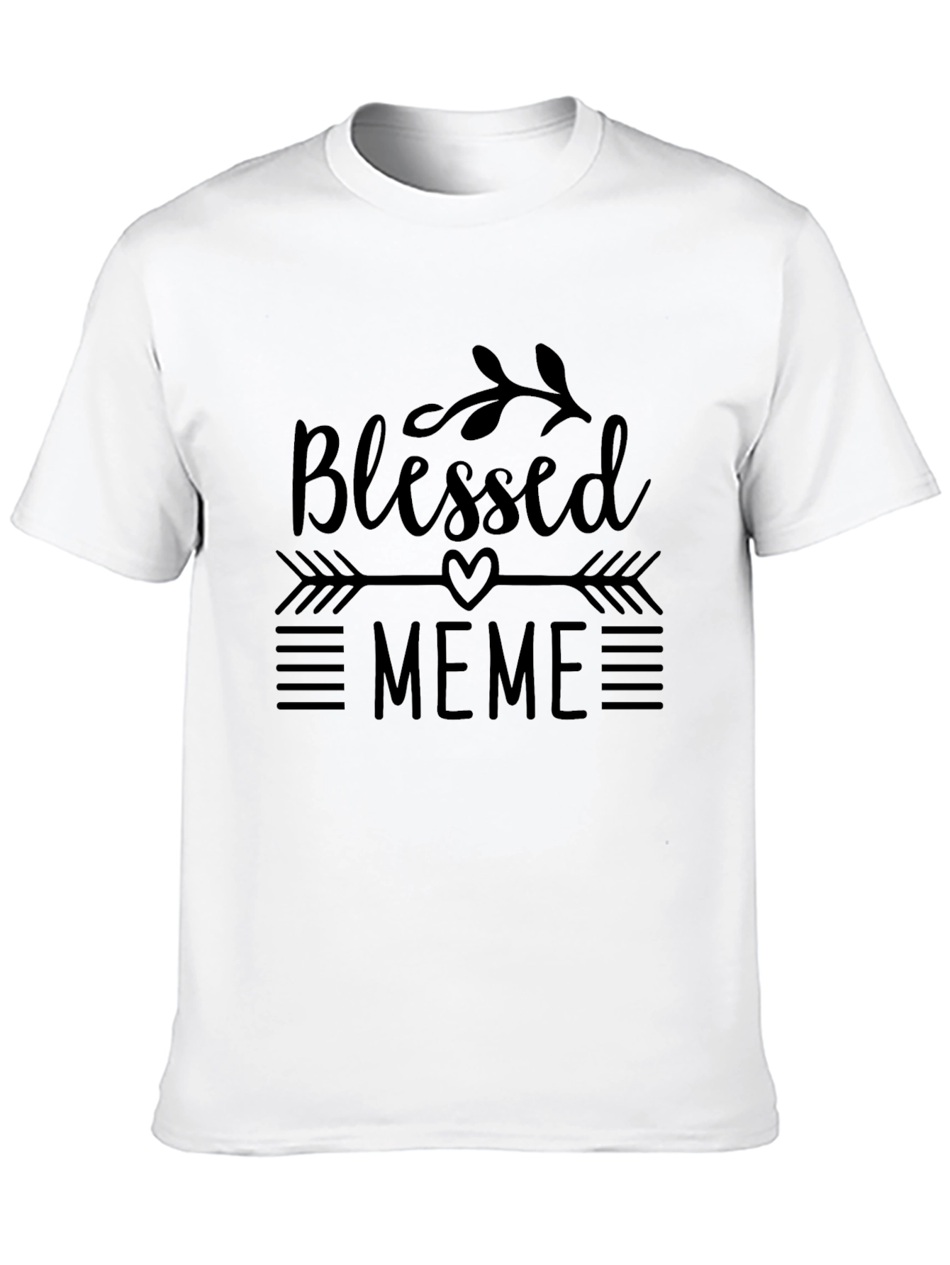 Blessed Meme Black T-Shirt Novelty Graphic Tee