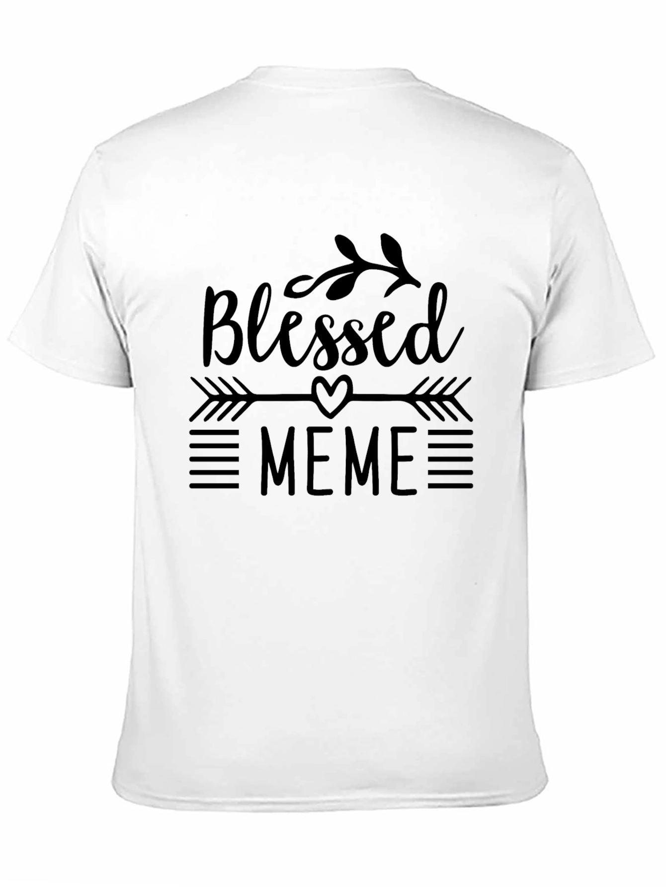 Blessed Meme Black T-Shirt Novelty Graphic Tee