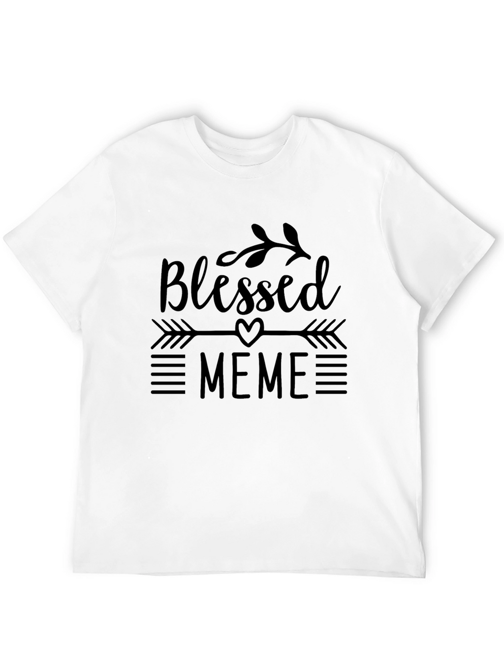Blessed Meme Black T-Shirt Novelty Graphic Tee