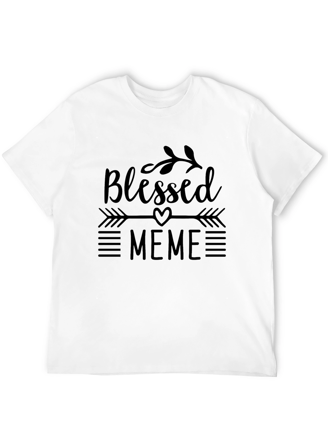 Blessed Meme Black T-Shirt Novelty Graphic Tee