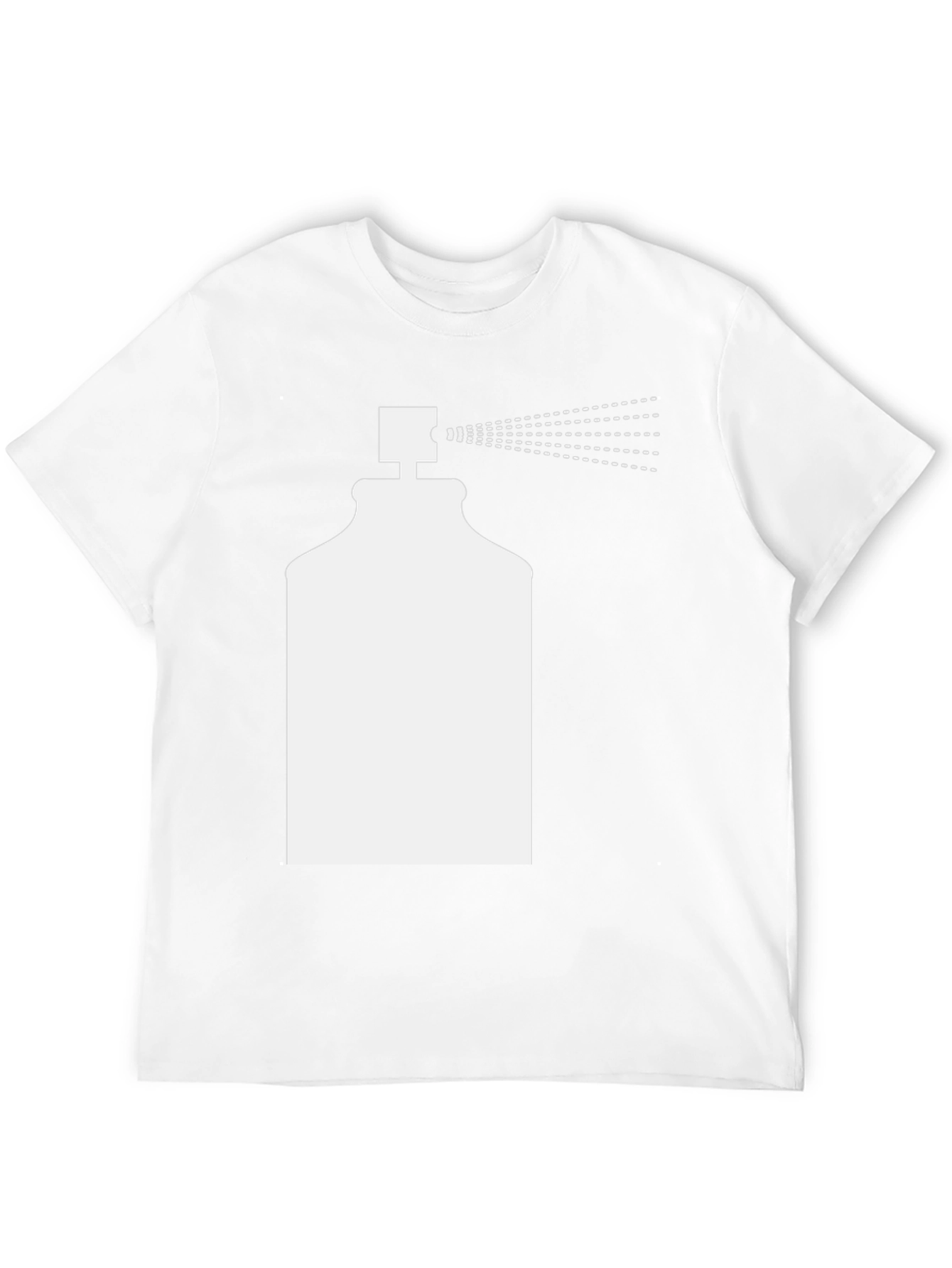 Spray Paint Graphic T-Shirt - Black Cotton Tee