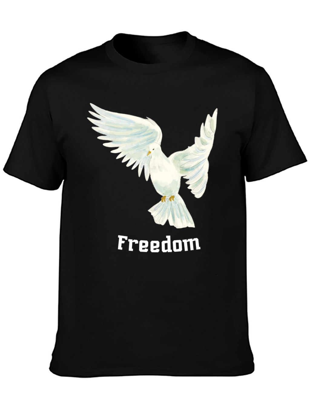 Freedom Dove Graphic Tee - Black