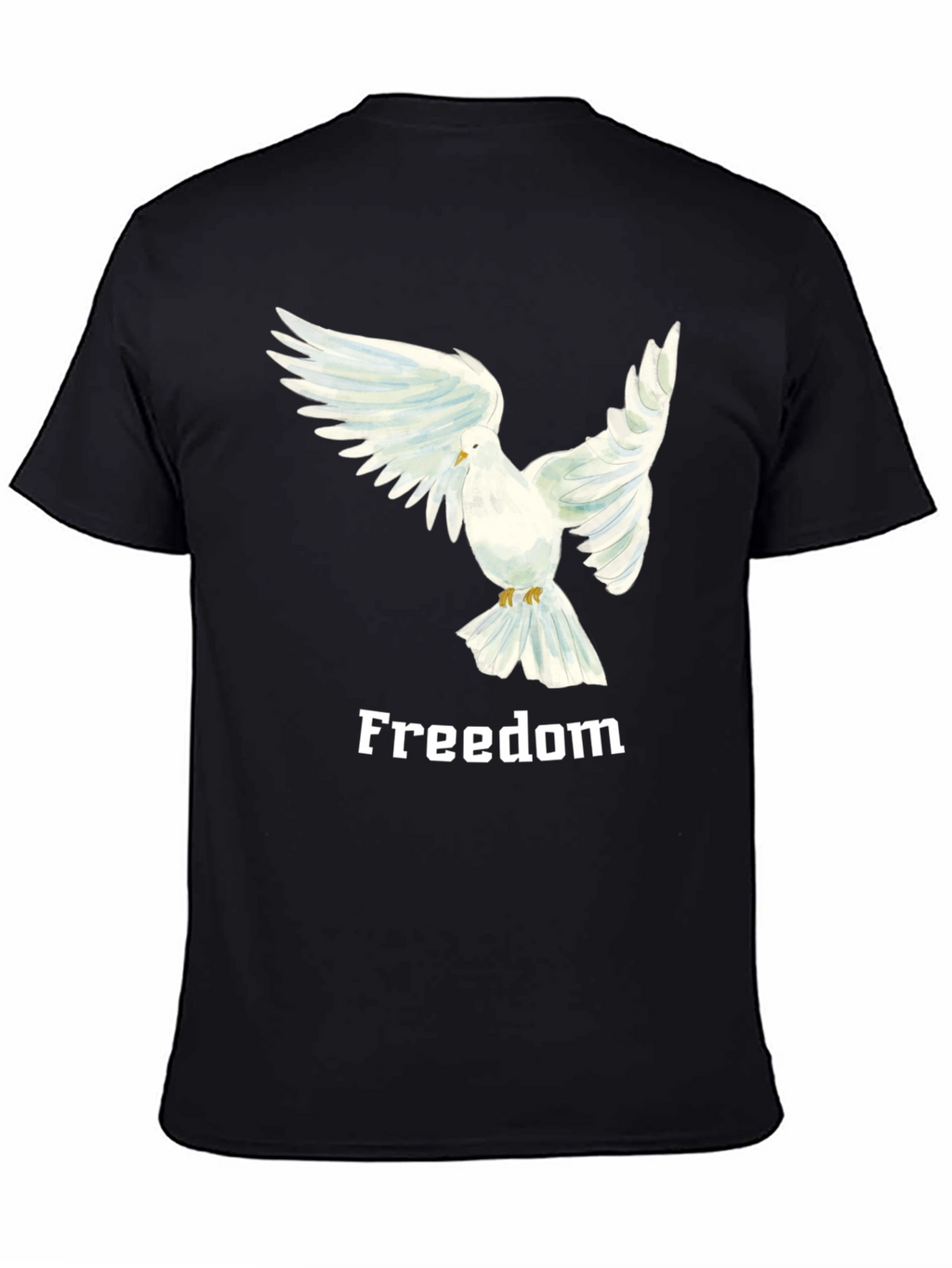 Freedom Dove Graphic Tee - Black