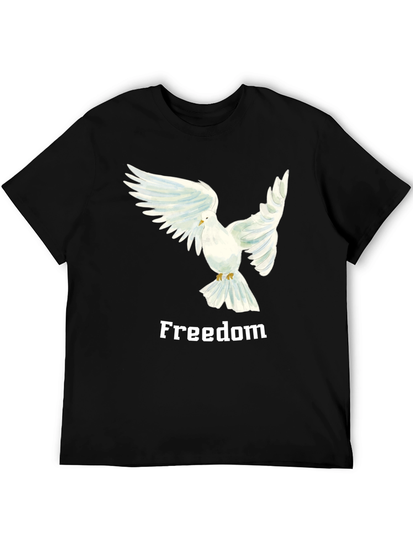 Freedom Dove Graphic Tee - Black