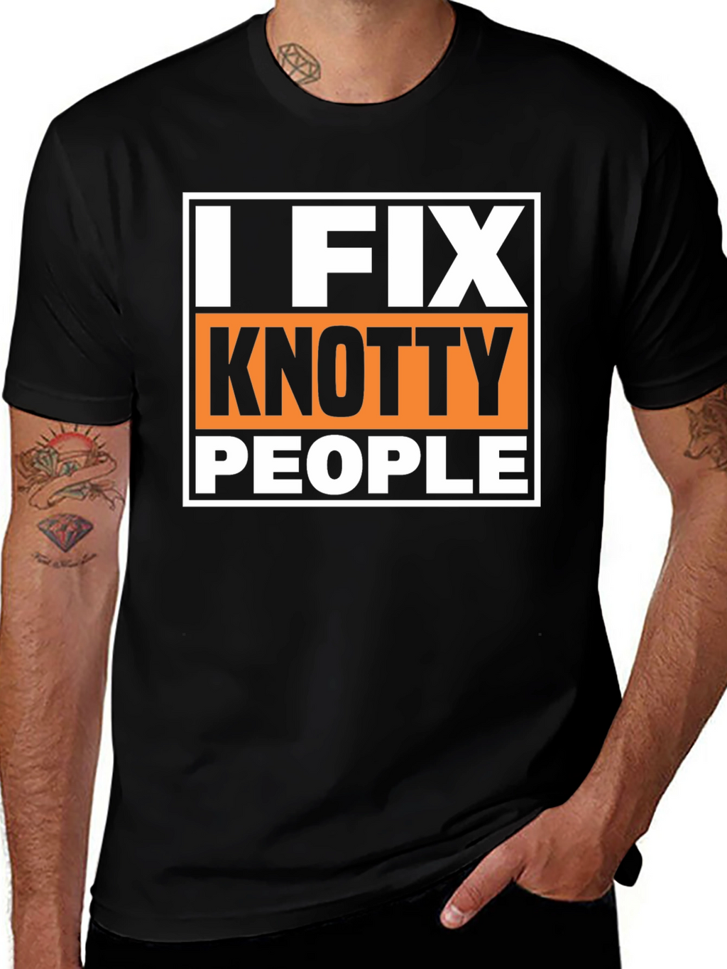 I Fix Knotty People Funny Graphic T-Shirt