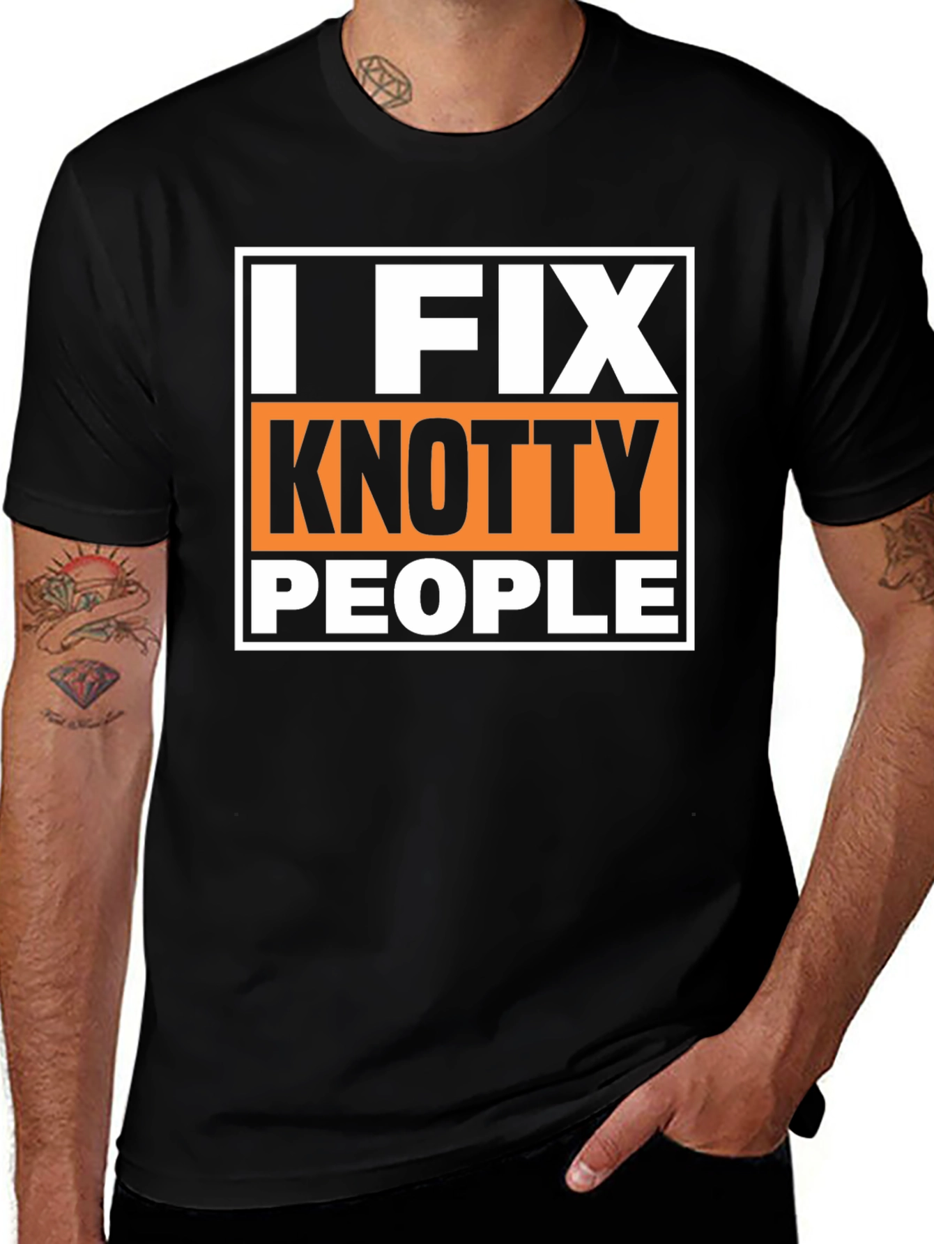 I Fix Knotty People Funny Graphic T-Shirt