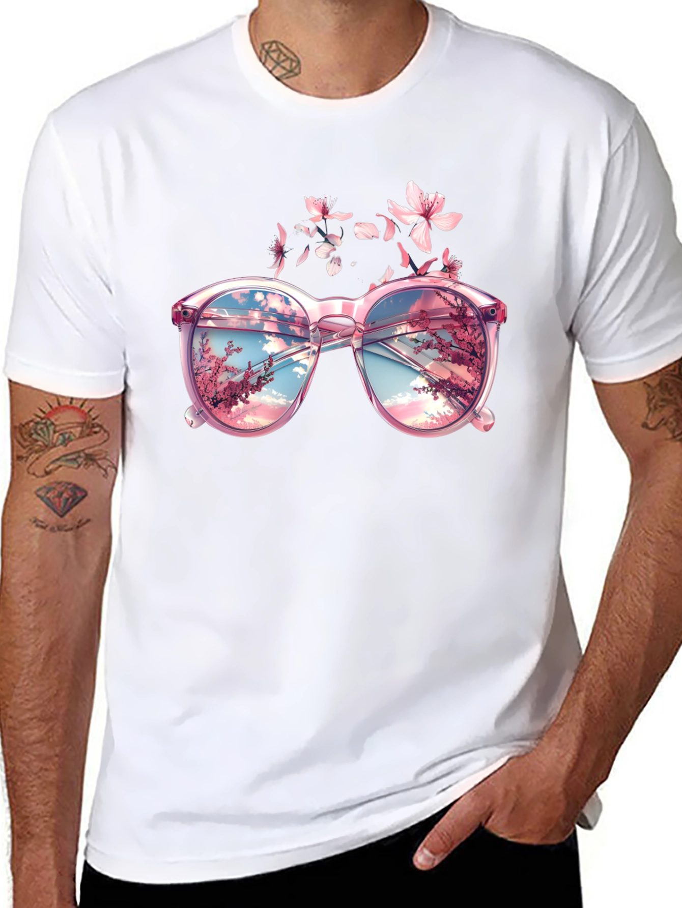 Floral Dream Sunglasses Graphic Tee