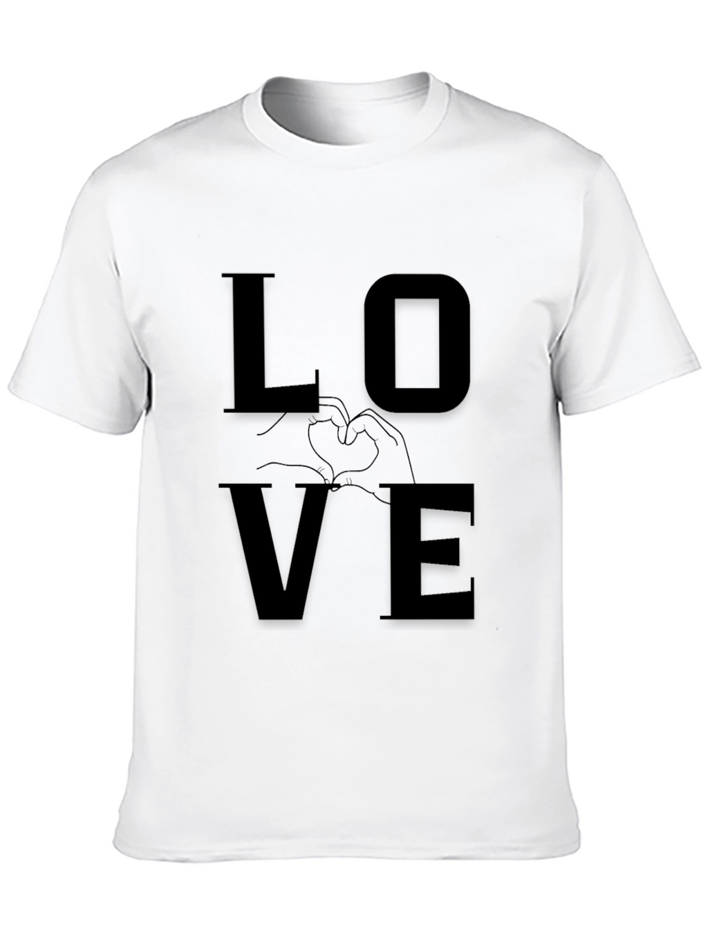 Love Graphic Tee - Modern Black Shirt