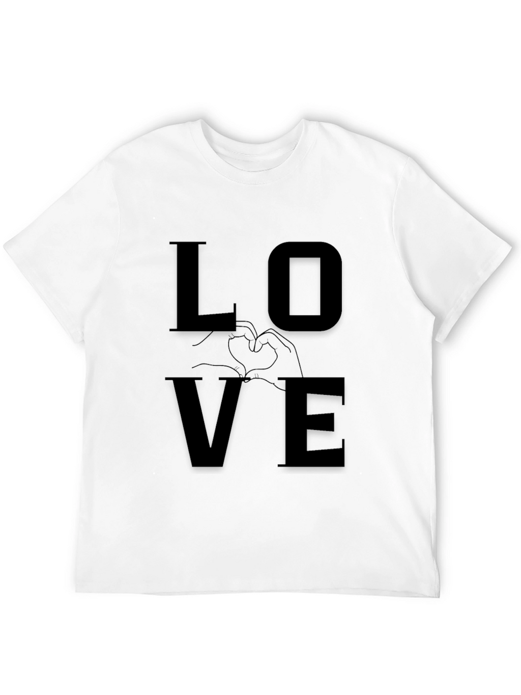 Love Graphic Tee - Modern Black Shirt