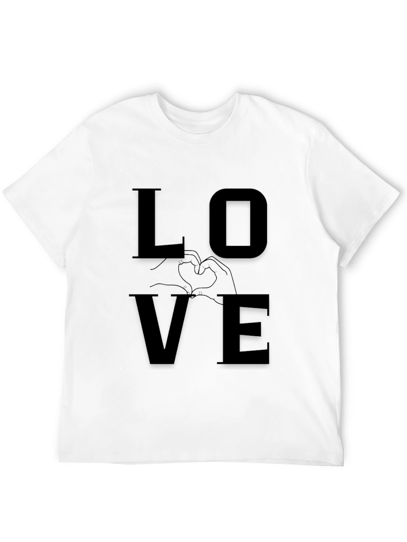 Love Graphic Tee - Modern Black Shirt