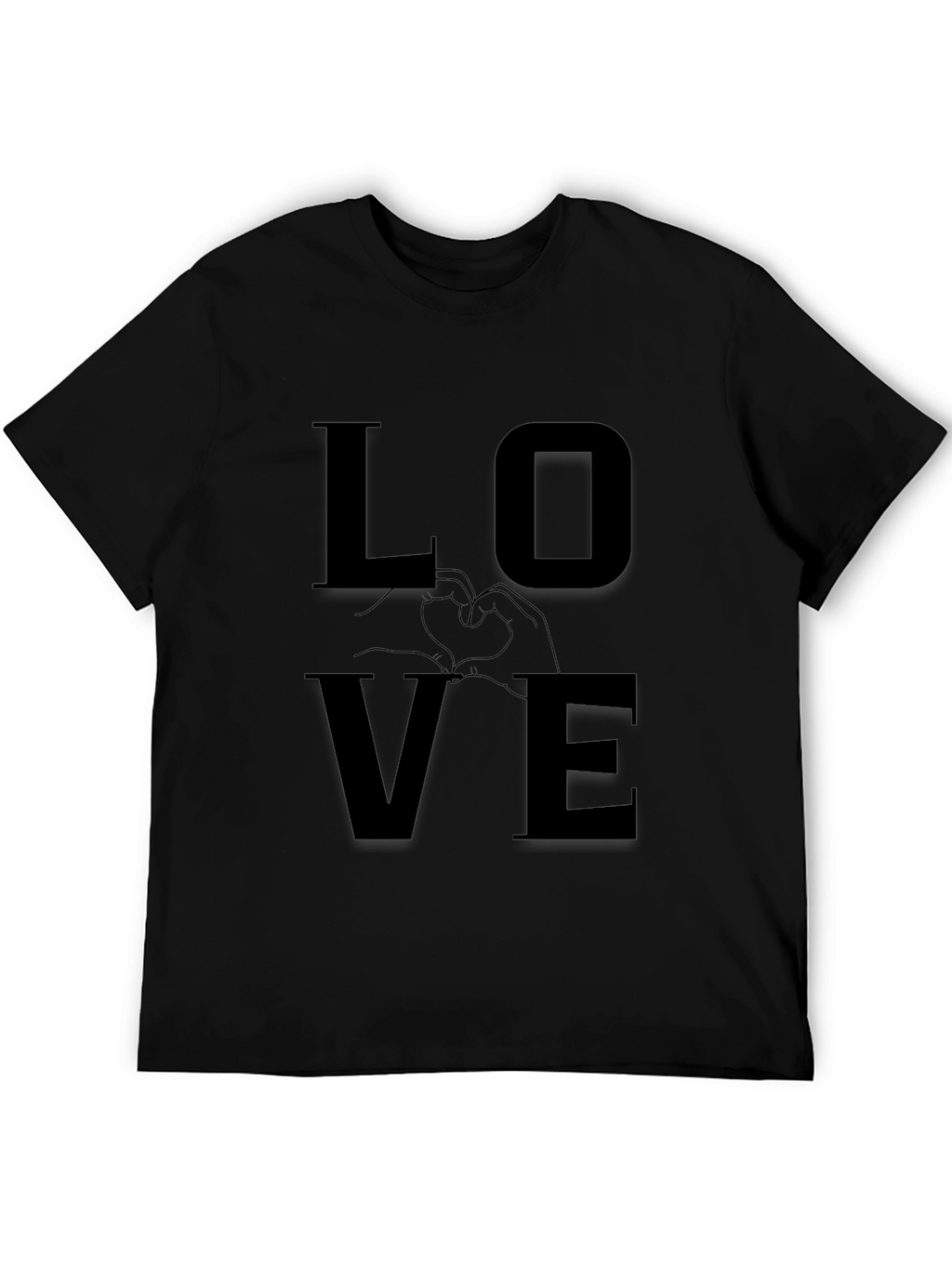 Love Graphic Tee - Modern Black Shirt