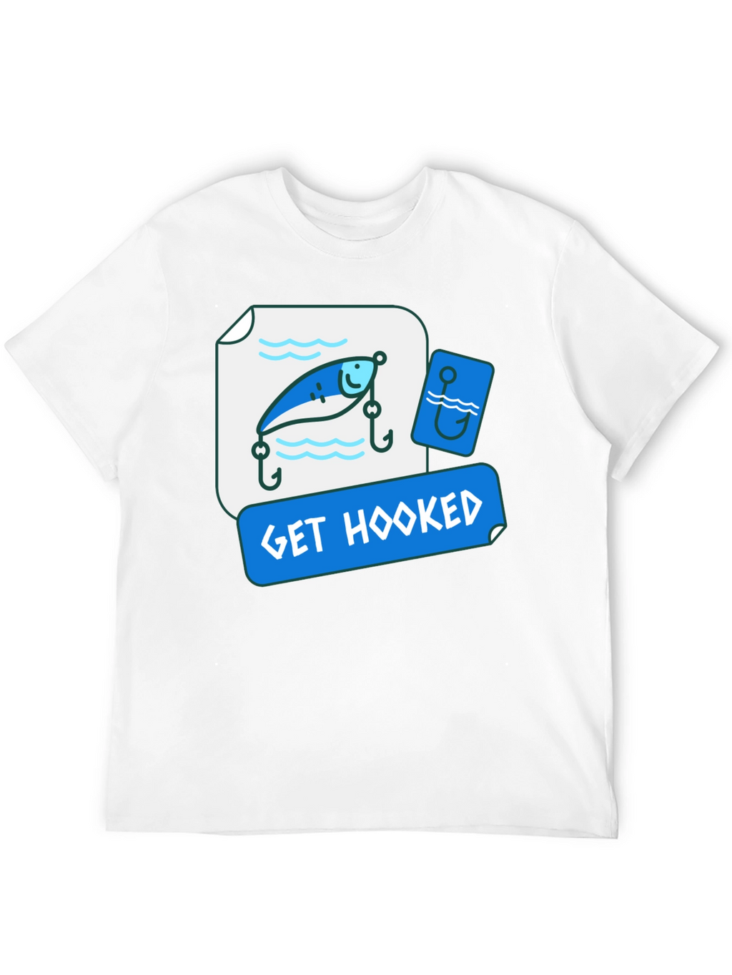 Get Hooked Fishing Lure Graphic Tee