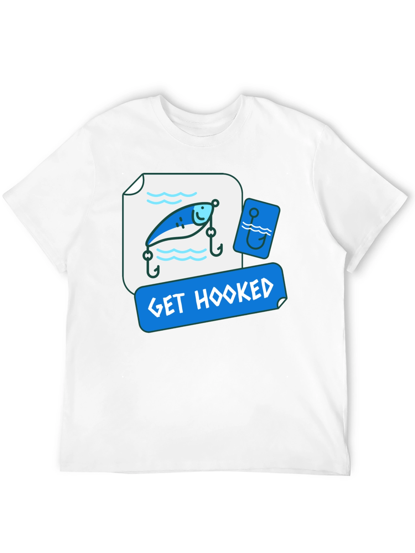 Get Hooked Fishing Lure Graphic Tee