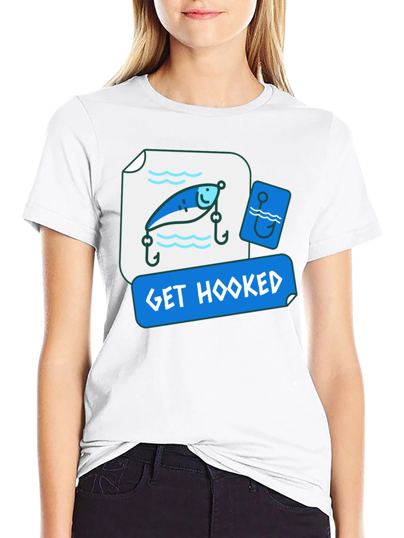 Get Hooked Fishing Lure Graphic Tee