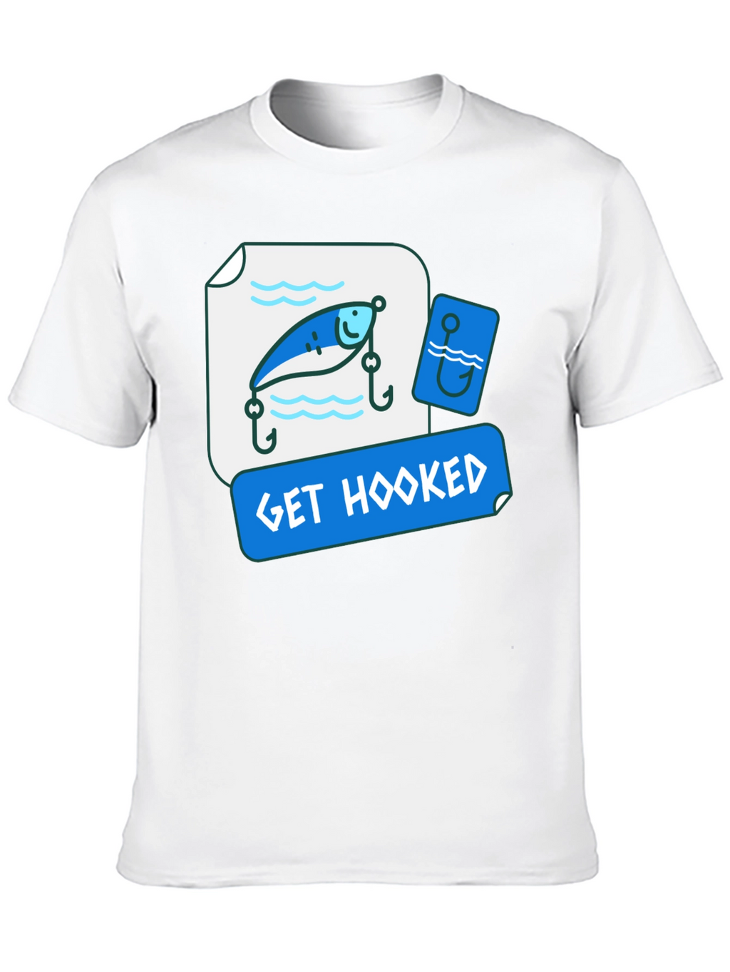 Get Hooked Fishing Lure Graphic Tee