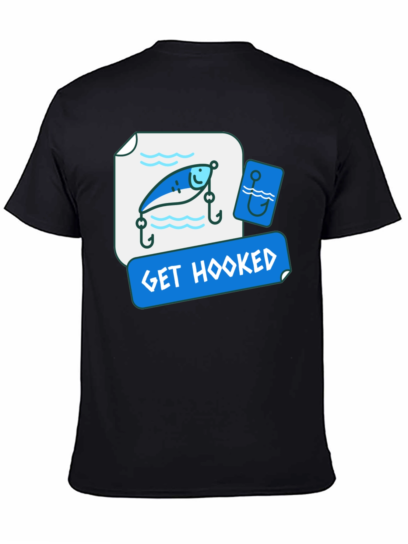 Get Hooked Fishing Lure Graphic Tee