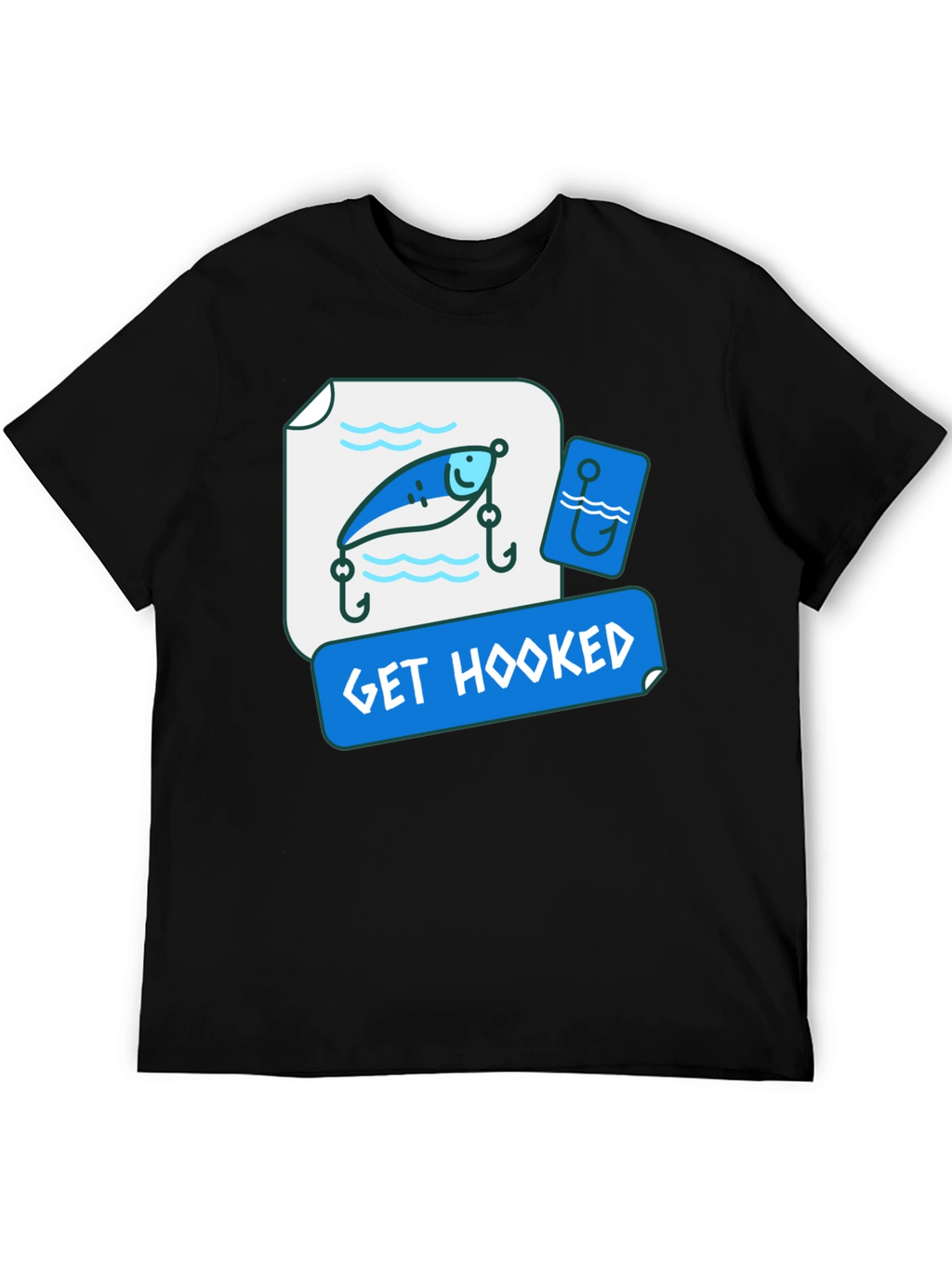 Get Hooked Fishing Lure Graphic Tee