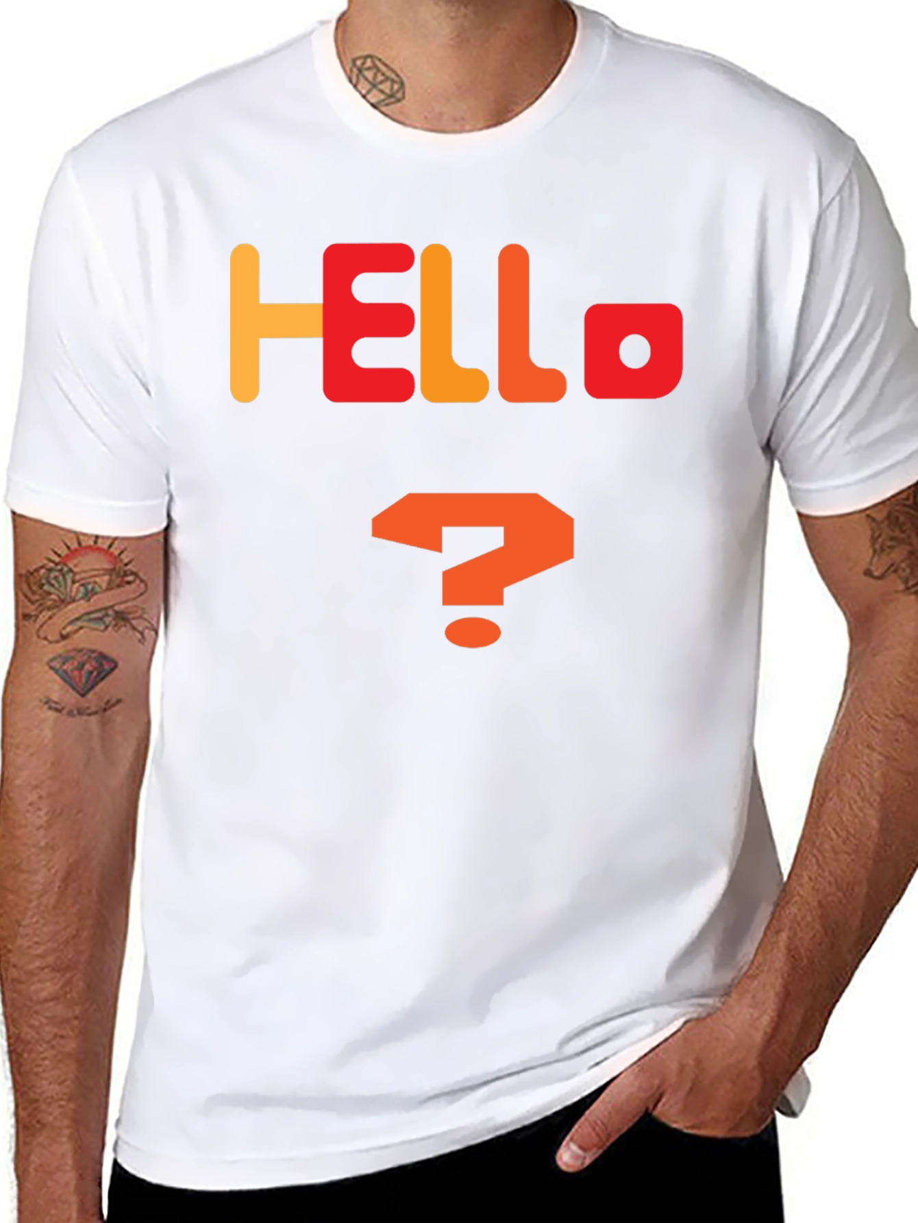 Hello Question Mark Graphic Tee