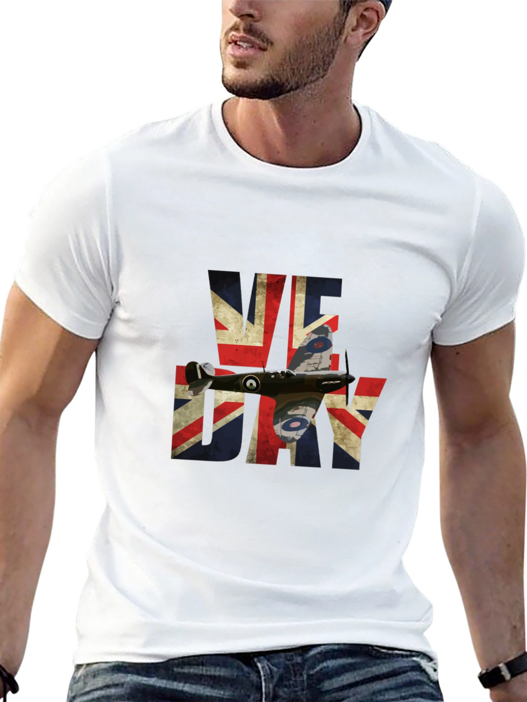 VE Day Spitfire Union Jack T-Shirt