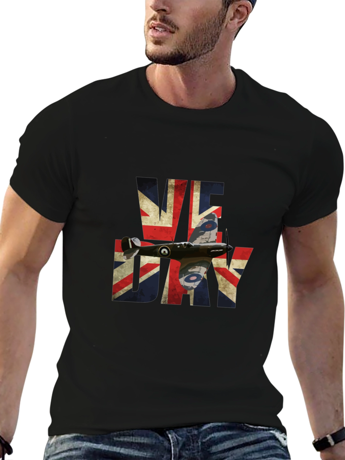VE Day Spitfire Union Jack T-Shirt