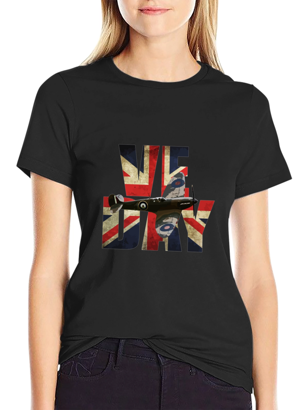 VE Day Spitfire Union Jack T-Shirt