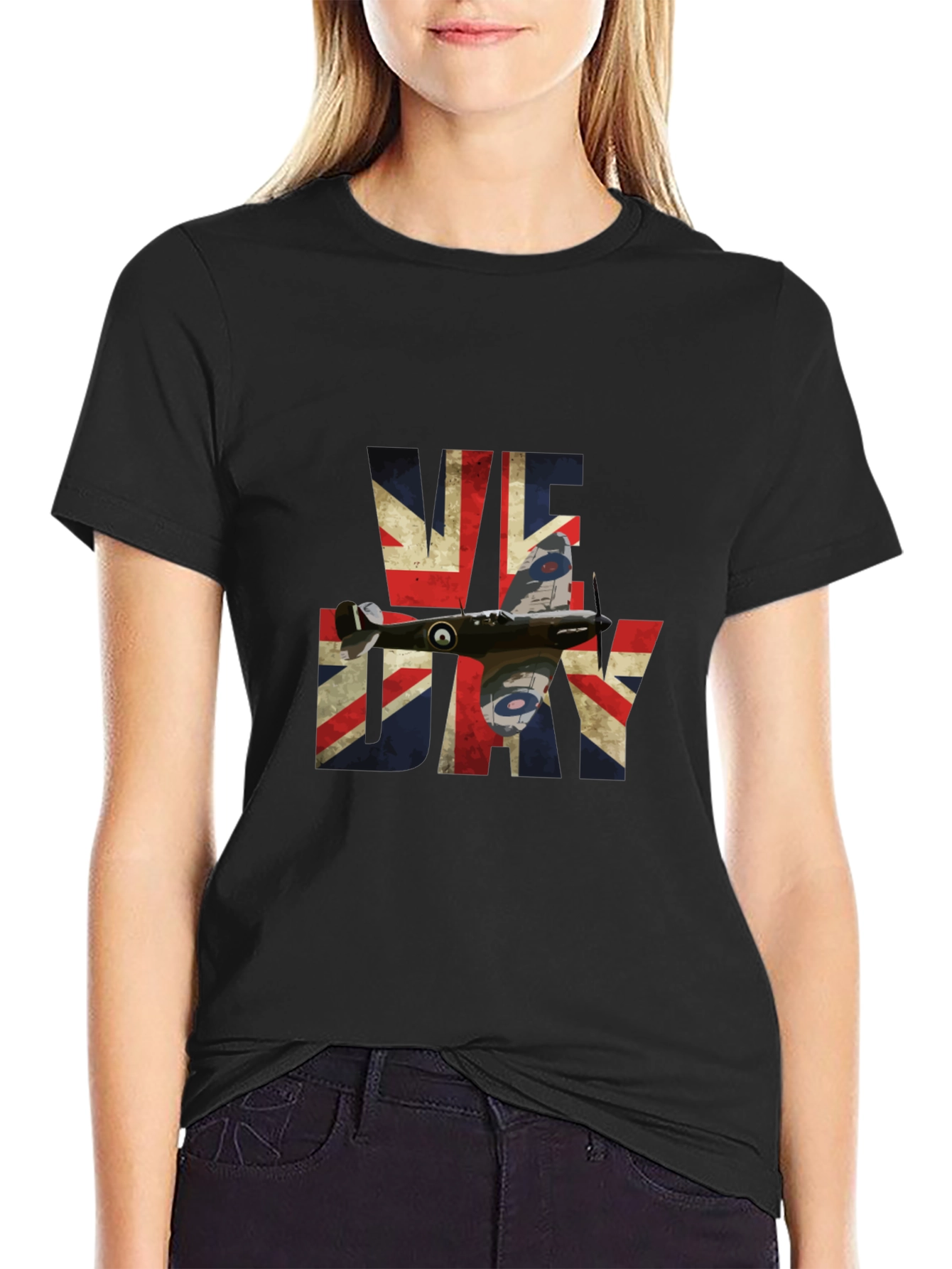 VE Day Spitfire Union Jack T-Shirt
