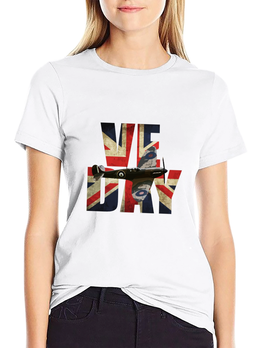 VE Day Spitfire Union Jack T-Shirt